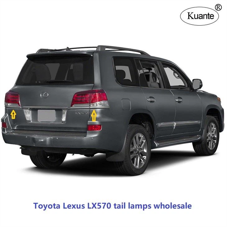Toyota Lexus LX용 12V 자동차 램프 LED 테일 라이트570 2012 2013 2014 2015