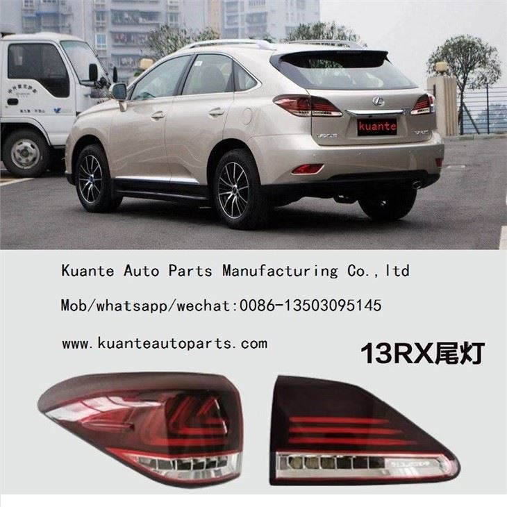 Lexus RX350 RX270 RX450h용 수정된 리어 콤비네이션 트렁크 LED 테일 램프 교체