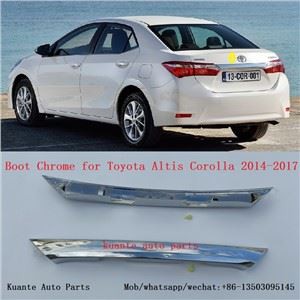 리어 테일 게이트 트렁크 리드 커버 크롬 76801-02E70 Toyota Corolla 2014-2017에 적합