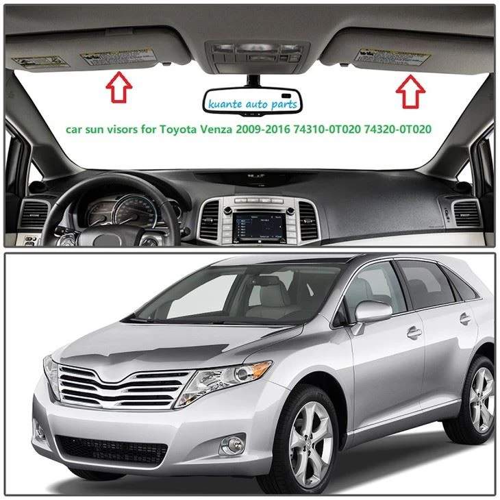 Toyota Venza 2009-2016 74310-0T{1}}T020용 자동차 선바이저
